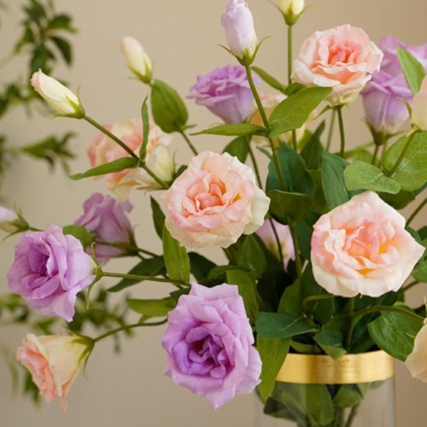 Real Touch Lisianthus Rose (3 Bloom)