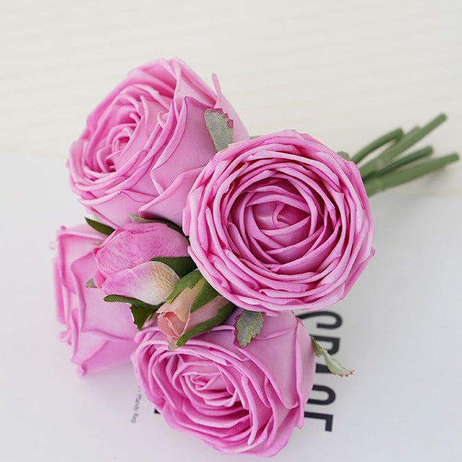 Real Touch Moisty Wedding Rose Bouquet