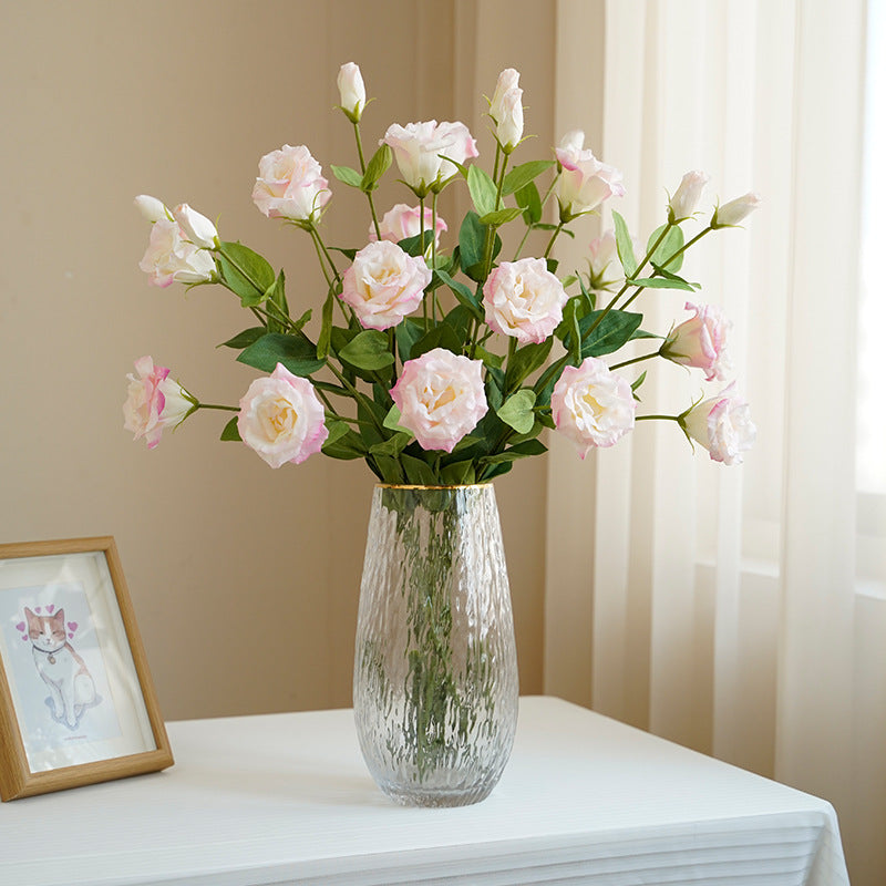 Real Touch Lisianthus Rose (3 Bloom)