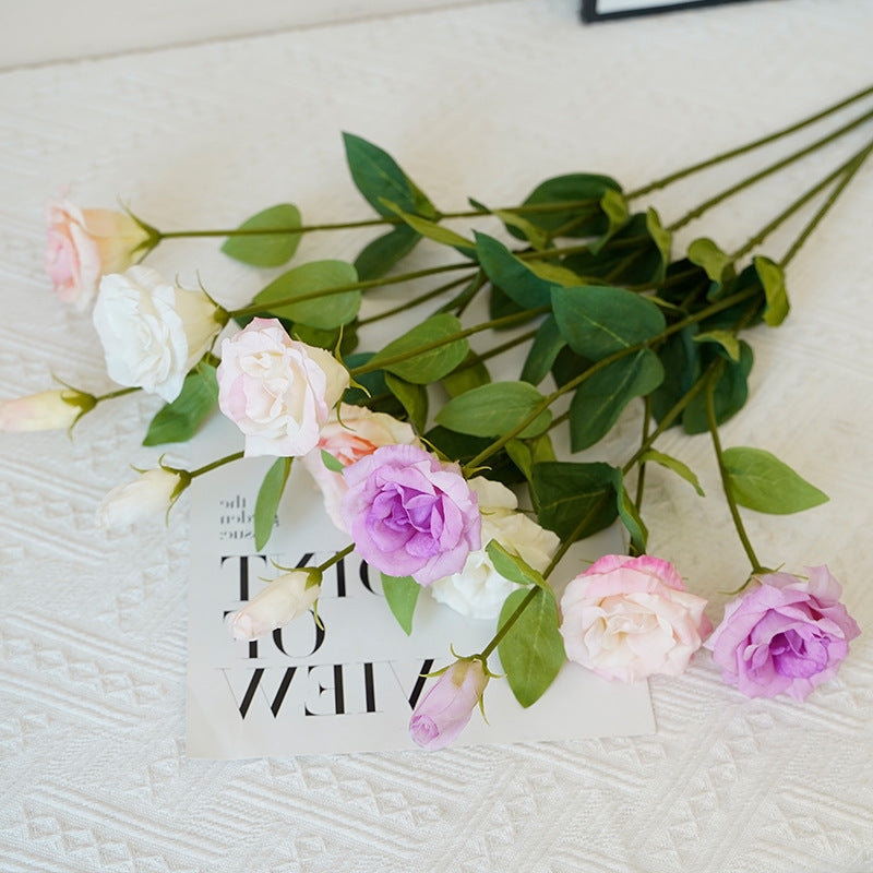 Real Touch Lisianthus Rose (3 Bloom)